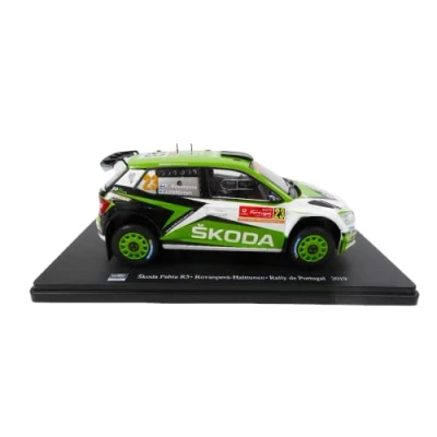 Immagine di OPO 10 Auto in Miniatura riprodotta Scala 1/24 Compatibile per Skoda Fabia R5 ROVANPERA Rally de Portugal 2019 RVQ10