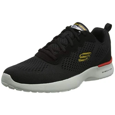 Immagine di Skechers SKECH AIR DYNAMIGHT TUNED UP, Scarpe da Ginnastica Uomo, Black Engineered Mesh Pu Gray Trim, 42 EU