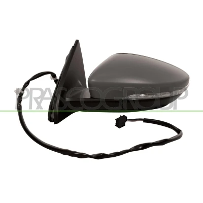 Immagine di Specchietto retrovisore esterno Prasco Premium VG0557304P Sx cromato, con la prima mano elettrico termico, asferico VOLKSWAGEN: Passat B7 Variant