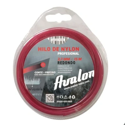 Immagine di Avalon Filo Rotondo per decespugliatore e Tosaerba in Nylon Universale (2,7 mm x 15 M) Elevata Durata Prestazioni ottimali nelle attività di decespugliamento