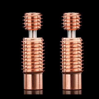 Immagine di BZ 3D 2PCS V6 Bimetal Heat Break,Bi Metal Heatbreak for Volcano Hotend,Heater Block Prusa i3 MK2 MK3 1.75MM Filament Smooth.(Bi Metal)