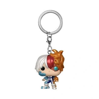 Immagine di Funko POP! Keychain: My Hero Academia (MHA) Todoroki Metallico And 2 Mini Figura in Vinile da Collezione Novità Portachiavi Riempitivi per Calze Idea Regalo Anime Fans