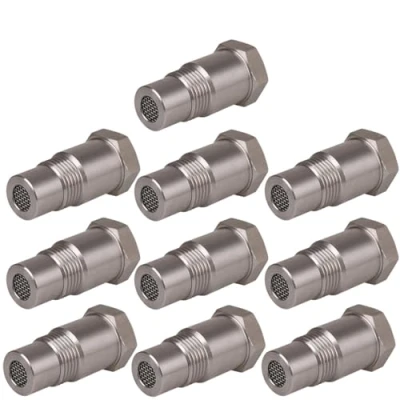 Immagine di Sonda Lambda Filtro Estensione In Acciaio Inox Rimuovere Il Connettore Guasto M18 X1.5 Sensore Ossigeno Spacer O2 Accessori Auto Di (Colore : 10Pcs)