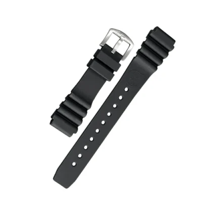 Immagine di BOMBFROG Cinturino per orologio subacqueo, in silicone, colore nero, con chiusura rapida, 20 mm, 22 24 mm