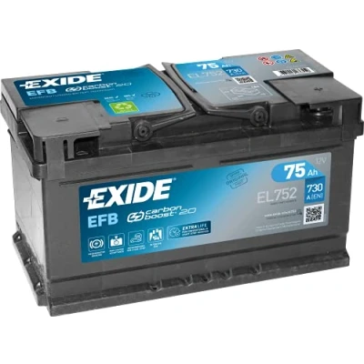 Immagine di EXIDE Start Stop EL752 Batteria avviamento 12V 75Ah 730A B13 FORD: FOCUS 3, 3 Turnier, Transit Custom V362 Van, BMW: X1, 1 Hatchback, Sedan