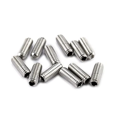 Immagine di Musiclily Pro Metrica M3X8mm Viti Altezza Selle in Acciaio Inossidabile per Ponte Chitarra Elettrica Strato e Tele Import,Colore Originale (Set di 12)