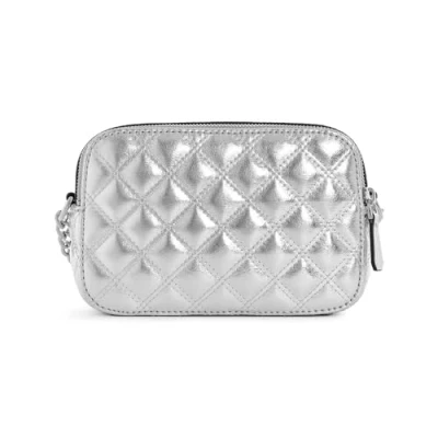 Immagine di Guess Giully Camera BAG Borsa a tracolla silvercoloured, Donna, Taglia: One Size, Silver coloured