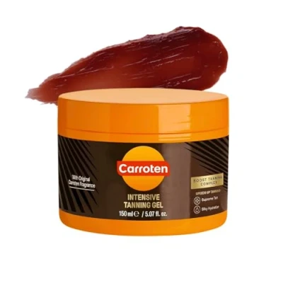 Immagine di Carroten Intensive Tanning gel 150 ml Acceleratore di abbronzatura con olio cocco E vitamine A ed Carotten abbronzante per un&#039;abbronzatura veloce