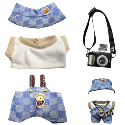 Immagine di Gxlaihly Labubu Vestiti per bambola, Clothes, Accessori bambole Labubu, da 17 cm, adatti il peluche (B16 (Non includere i giocattoli))