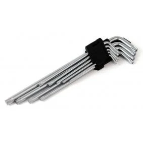 Immagine di AMiO 01039 Serie di cacciaviti ad angolo T10,T15,T20,T25,T27, T30,T40,T45,T50 Acciaio al cromo vanadio TORX 9