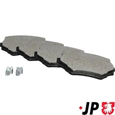Immagine di JP GROUP 4763600410 Kit pastiglie freno Assale anteriore con segnalatore acustico usura SUZUKI: Vitara I SUV, Grand 1 SUV Cabrio