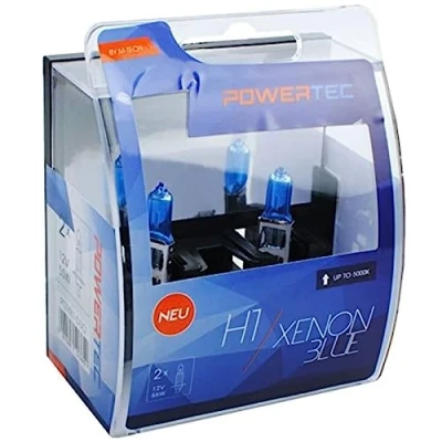 Immagine di M Tech PTZXB1 DUO Lampadina Powertec Xenon Blue H1 12V 55W