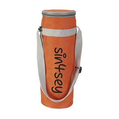 Immagine di Borsa termica per bottiglie fino a 1,5 litri con tracolla regolabile, orange