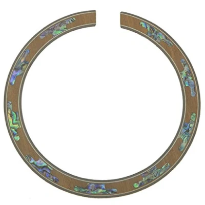 Immagine di KAISH High Qaulity 110 x 12 0,8 mm chitarra acustica Soundhole Sapelli Rosette Abalone Shell Design