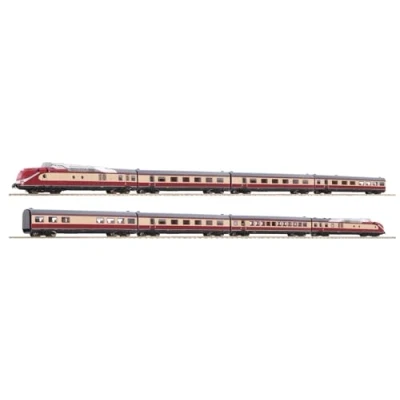 Immagine di Fleischmann 7760001 N Kit 8 pz. Treno di trazione per turbine a gas BR 602 DB