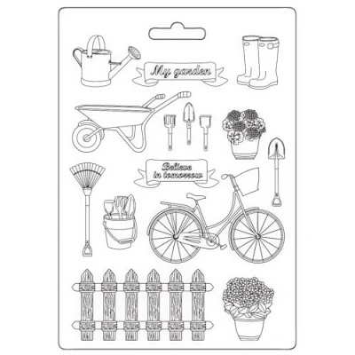Immagine di Stamperia Garden Soft Mould A5, Multicolore, 14,8 x 21 1,1 cm