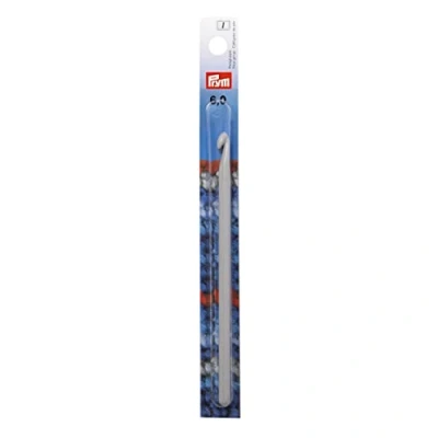 Immagine di Prym Wool Crochet Hooks Without Handle KST 14 cm 6.00 mm Grey Uncinetto Senza Manico, Plastic, Grigio, 1 x 15