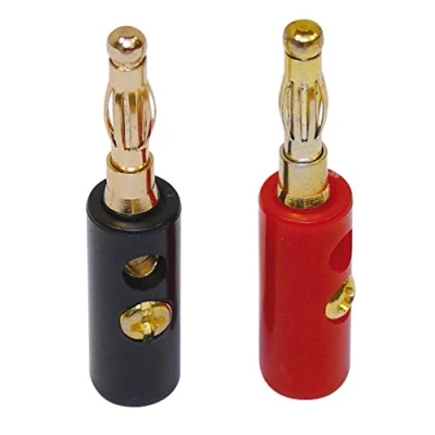 Immagine di Dynavox Connettore a banana 2 x rosso, nero