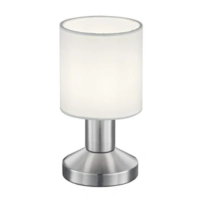 Immagine di Trio Garda Lampada Tavolo, Diffusore, Diametro 9.5 cm, E14, 0 watts, Nichel Opaco