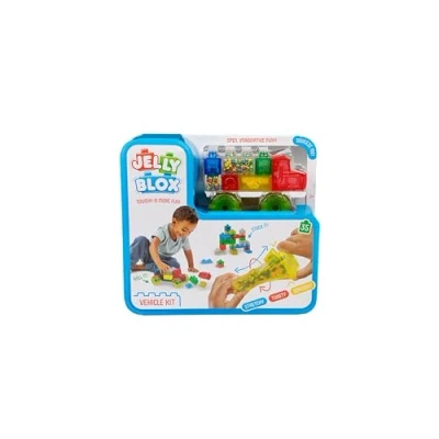 Immagine di Jelly Blox Kit Veicolo 35 Mattoncini Tattili per Creare un Camion Gioco di Costruzione Bambini dai 2 Anni Esperienza Sensoriale con Blocchi Elastici, Morbidi e Flessibili