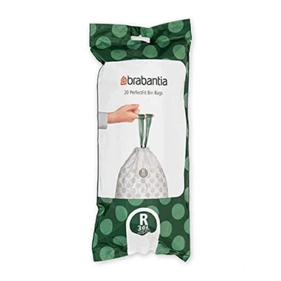 Immagine di BRABANTIA 20 PZ SACCHETTI PATTUMIERA PERFECT FIT MOD.R 36 LT BIANCHI