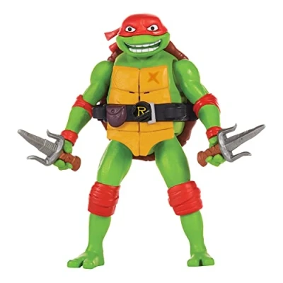 Immagine di Teenage Mutant Ninja Turtles 83354CO Mayhem 14 cm Raphael Deluxe Shouts Figure ragazzi da 4 a 7 anni e fan TMNT, multicolore