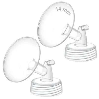 Immagine di Maymom Parte della pompa a collo largo 14 mm per pompe Spectra S1/S2; Flangia bocca larga; spettri non originale; Sostituisce Shield