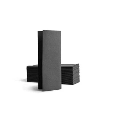 Immagine di Alvotex CHIC Airlaid 50 tovaglioli usa e getta, piegati a 1/8, in tessuto, 32 x 40 cm, colore: nero