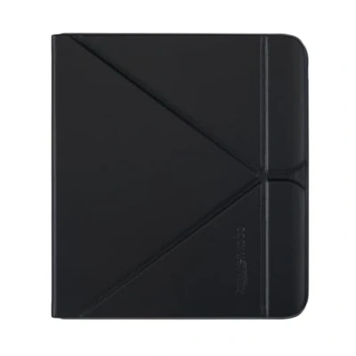 Immagine di Custodia SleepCover per Kobo Libra Colour Nero Tecnologia Standby/Risveglio Supporto integrato con 2 orientamenti Pelle sintetica Compatibile eReader da 7&quot;