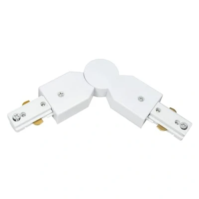 Immagine di EDO Connettore Flessibile per Binario Sistema MEVA PRO Flex Connector B Monofase 800W 10A 110 265 V AC Sistemi di illuminazione Alimentazione Bianco