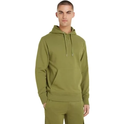 Immagine di Calvin Klein Jeans Felpa Uomo Badge con Cappuccio, Grigio (Endless Grey), 3XL