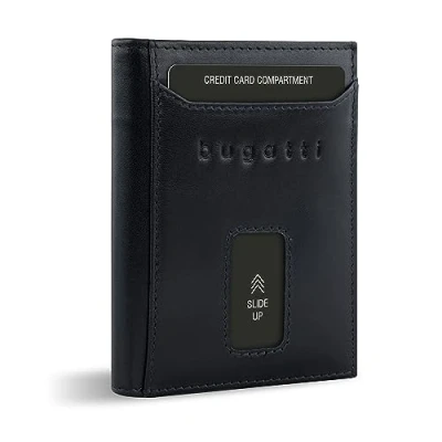 Immagine di bugatti Secure SLIM Schutz 8 CM Portafoglio, Uomo, Taglia: One Size, Schwarz