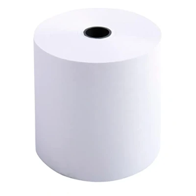 Immagine di Exacompta Rif. 40513E Set di 10 rotoli per macchine calcolatrici Larghezza 70 mm x diametro 1 foglio offset extra bianco da 60 g/m² mandrino 12 Lunghezza + o 2 m 40