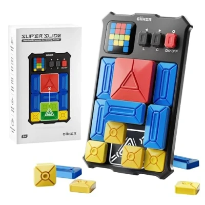 Immagine di GiiKER Super Slide Puzzle Rompicapo a scorrimento, con Oltre 500 Sfide Originali, Giocattoli per Bambini Adolescenti, Giochi di Viaggio, Regali Compleanno