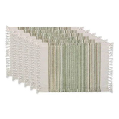 Immagine di DII Fringed Collection Set di tovagliette, 13 x 20, timo, 2 pezzi
