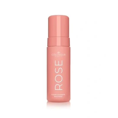 Immagine di COCOSOLIS Rosa Clean &amp; Hydrate Face Foam, pulizia profonda dei pori, schiuma detergente con acido ialuronico idratante e glicerina