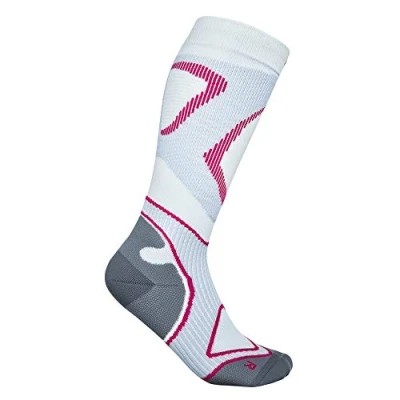 Immagine di Calze Bauerfeind Run Performance Compression High Cut Tg. L 38 40 Bianco per uomo Comfort e supporto durante la corsa