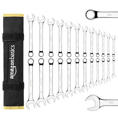 Immagine di Amazon Basics Set di chiavi combinate, 24 pezzi, confezione da 1