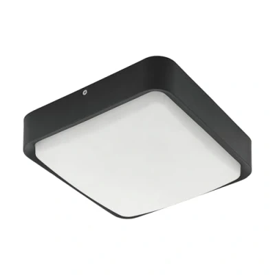 Immagine di EGLO connect Piove C Lampada da soffitto a LED per esterni Smart Home parete e soffitto, plafoniera in alluminio pressofuso plastica, colore: nero, bianco, bianco caldo, dimmerabile, IP44