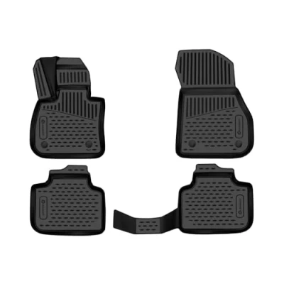 Immagine di Element tappetini in Gomma 3D Premium su Misura Adatti per BMW X1, MK 2 (II), 2015 &gt;, Fuoristrada 5 Porte, 4 Pezzi.