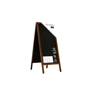 Immagine di ALLboards Lavagna per gesso con cavalletto bifacciale 150x61 cm RESISTENTE ALL’ACQUALavagna ALL’ACQUA