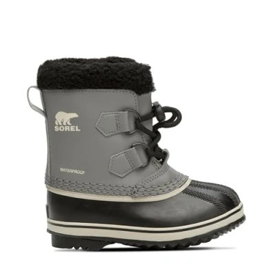 Immagine di Sorel Yoot Pac TP Boot WP, Stivali da Neve Impermeabili, Unisex Bambini e ragazzi, Quarry/Black 2024, 26 EU