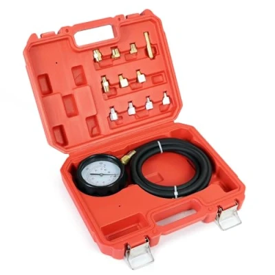 Immagine di Wiltec Misuratore Pressione Olio Tester Strumento di misurazione Set 0 35 Bar