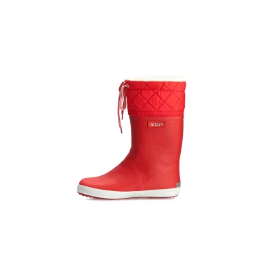 Immagine di Aigle Giboulee 2 Unisex Stivali di Gomma per bambini, Taglia: 33, Rouge/blanc naturale
