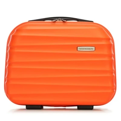 Immagine di WITTCHEN GROOVE Line Stabile Custodia per cosmetici Borsa da toilette Rigido in ABS Tracolla removibile Taglia XS Arancione