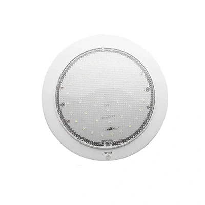 Immagine di Plafoniera a LED, 12V 9W Lampada da tetto per auto, interno rotonda camper veicolo, bianco caldo