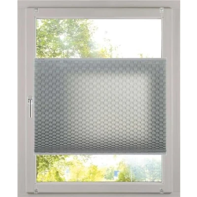 Immagine di K home Tenda plissettata Klemmfix effetto 3D, grigio, 100 x 210 cm