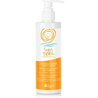 Immagine di Sea and Pool Maschera Capelli Dopo Sole per Secchi e Danneggiati Ristrutturante Nutriente 250 ml