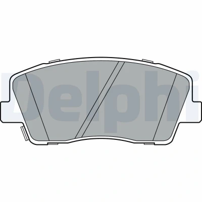 Immagine di DELPHI LP3376 Kit pastiglie freno con segnalatore acustico usura lamierino anticigolío senza accessori KIA: Stinger Hatchback
