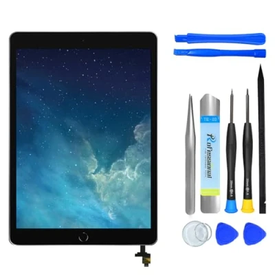 Immagine di NB+ Schermo di ricambio per iPad mini 1/2 generazione, 7,9 pollici, digitizer 2012 2013, 7,9&quot;, A1432 A1455 A1489 A1490 A1491, adesivo preinstallato, include strumenti riparazione, con